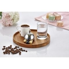 AHŞAP STANDLI TÜRK KAHVE SR.TK.YUVARLAK (19*2)