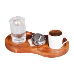 AHŞAP STANDLI TÜRK KAHVE SUNUM SETİ 23*12*2 CM