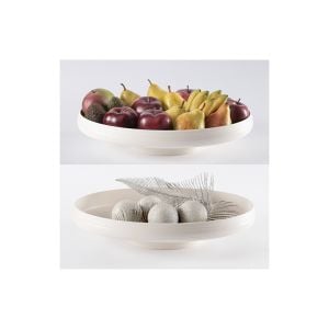 GUZZINI TIERRA MEYVE TABAĞI SÜT BEYAZ 42*30*8,9 CM