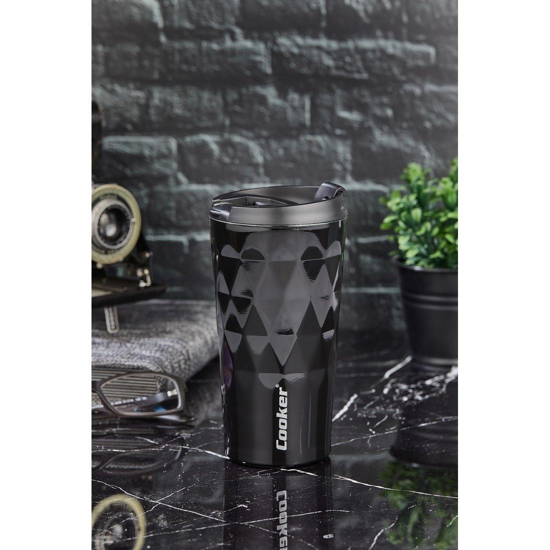 COOKER MUG BARDAK TERMOS 350 ML SİYAH
