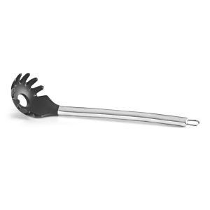 SİLİKON SPAGETTİ KAŞIĞI SİYAH-KIRMIZI 33 CM