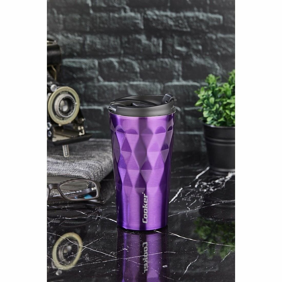 COOKER MUG BARDAK TERMOS 350 ML MOR
