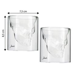 JUMBO GLORY D. WALL ÇİFT CİDARLI SKULL BARDAK 150 ML 2'Lİ