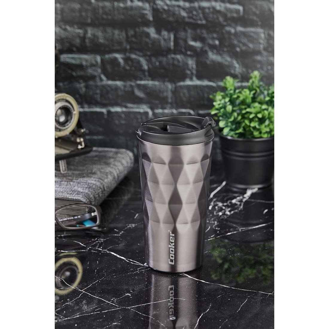 COOKER MUG BARDAK TERMOS 350 ML ANTRASİT