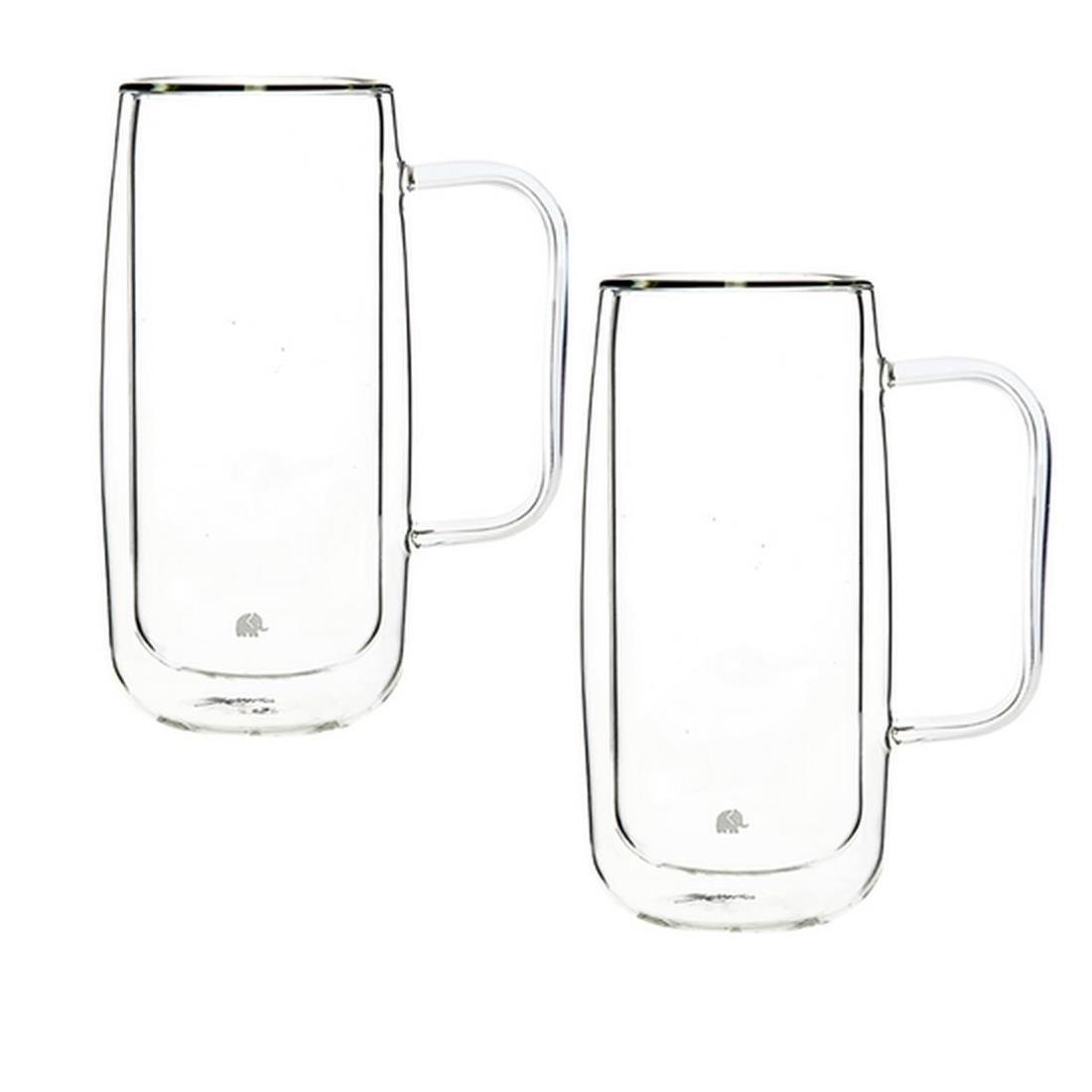 JUMBO GLORY D. WALL ÇİFT CİDARLI KULPLU BYK BARDAK 2Lİ450 ML