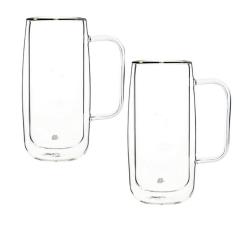 JUMBO GLORY D. WALL ÇİFT CİDARLI KULPLU BYK BARDAK 2Lİ450 ML