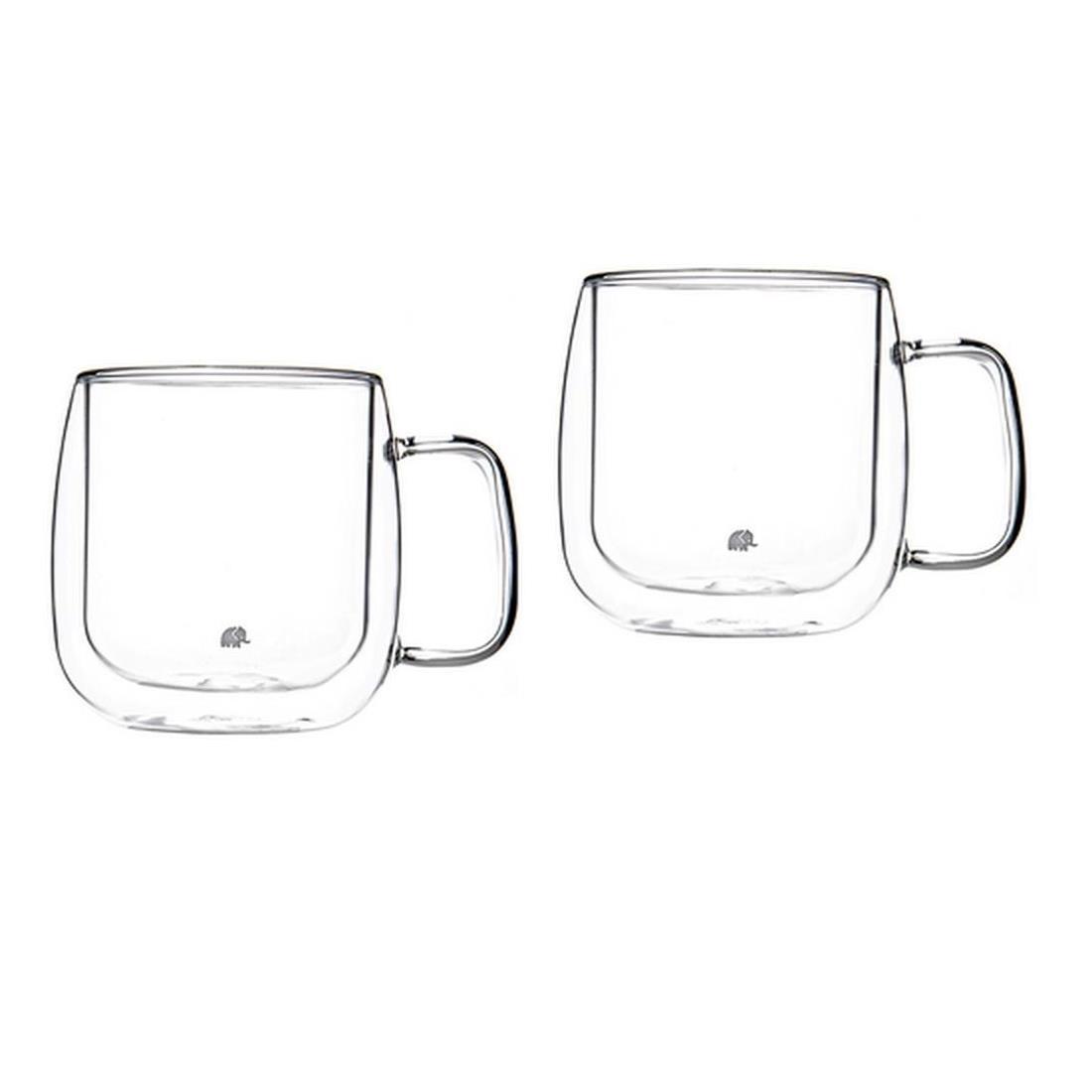 JUMBO GLORY D. WALL ÇİFT CİDARLI KULPLU ORT BARDAK 2Lİ 350 M