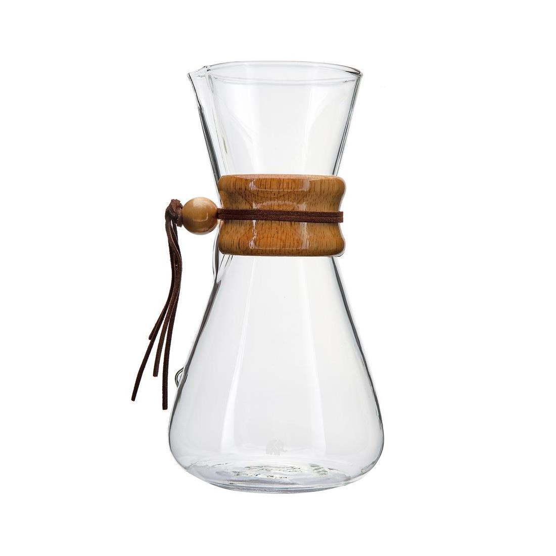 JUMBO GLORY CAM KAHVE DEMLEME AHŞAP APARATLI 850  ML