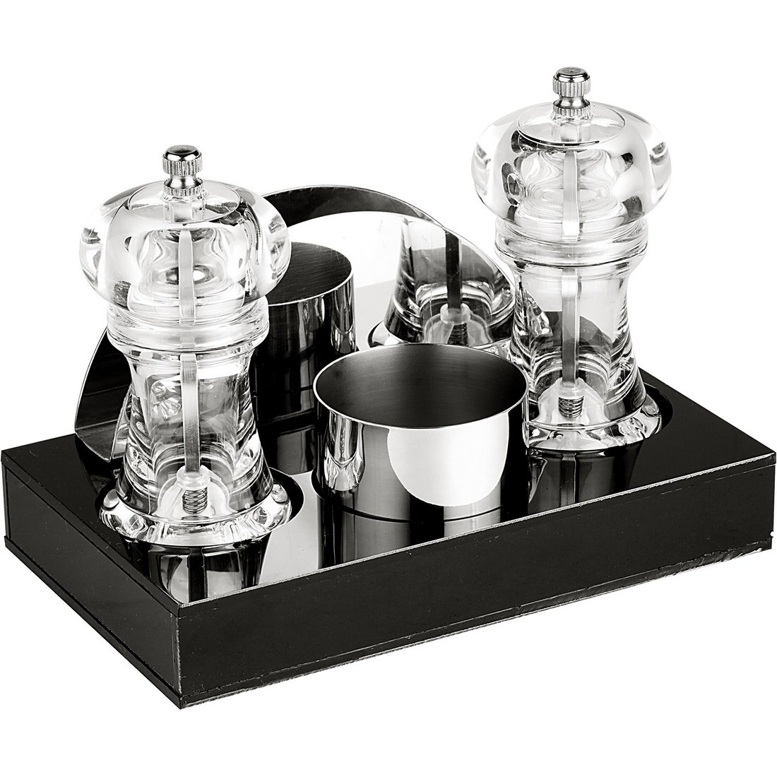 AKRİLİK MENAJ SET  4'LÜ 20*12* H3 CM ŞEFFAF