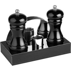 MENAJ SET 18,5*9,5*H3CM 4'LÜ KIRMIZI,SİYAH,BEYAZ