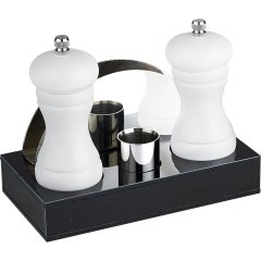 MENAJ SET 18,5*9,5*H3CM 4'LÜ KIRMIZI,SİYAH,BEYAZ