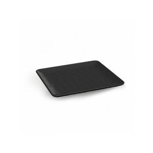 RÖLYEFLİ KARE SERVİS SİYAH 26 CM