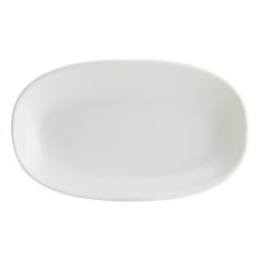 IRİS WHİTE GOURMET OVAL KAYIK TABAK 24*14 CM