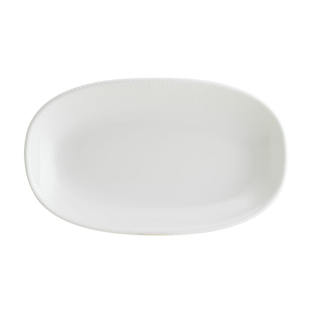 IRİS WHİTE GOURMET OVAL KAYIK TABAK 34*19 CM
