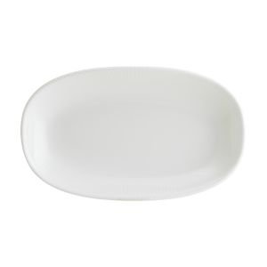 IRİS WHİTE GOURMET OVAL KAYIK TABAK 34*19 CM