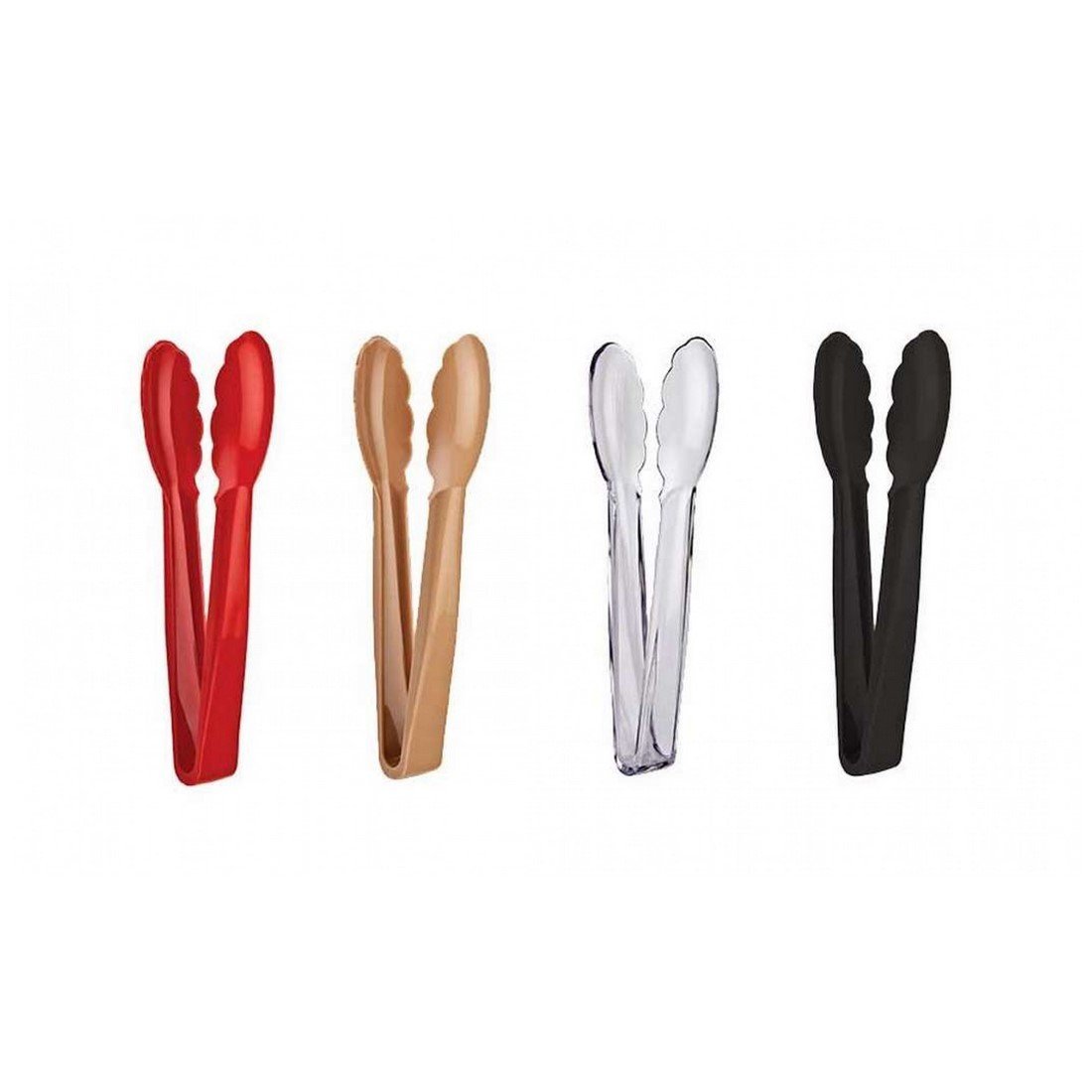 POLİCARBON SERVİS MAŞASI (23 CM) BEYAZ-KIRMIZI-SİYAH