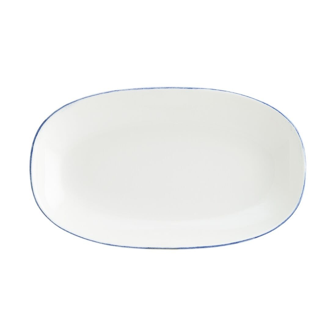 RETRO DENİM GOURMET OVAL KAYIK TABAK 24*14 CM