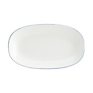 RETRO DENİM GOURMET OVAL KAYIK TABAK 34*19 CM