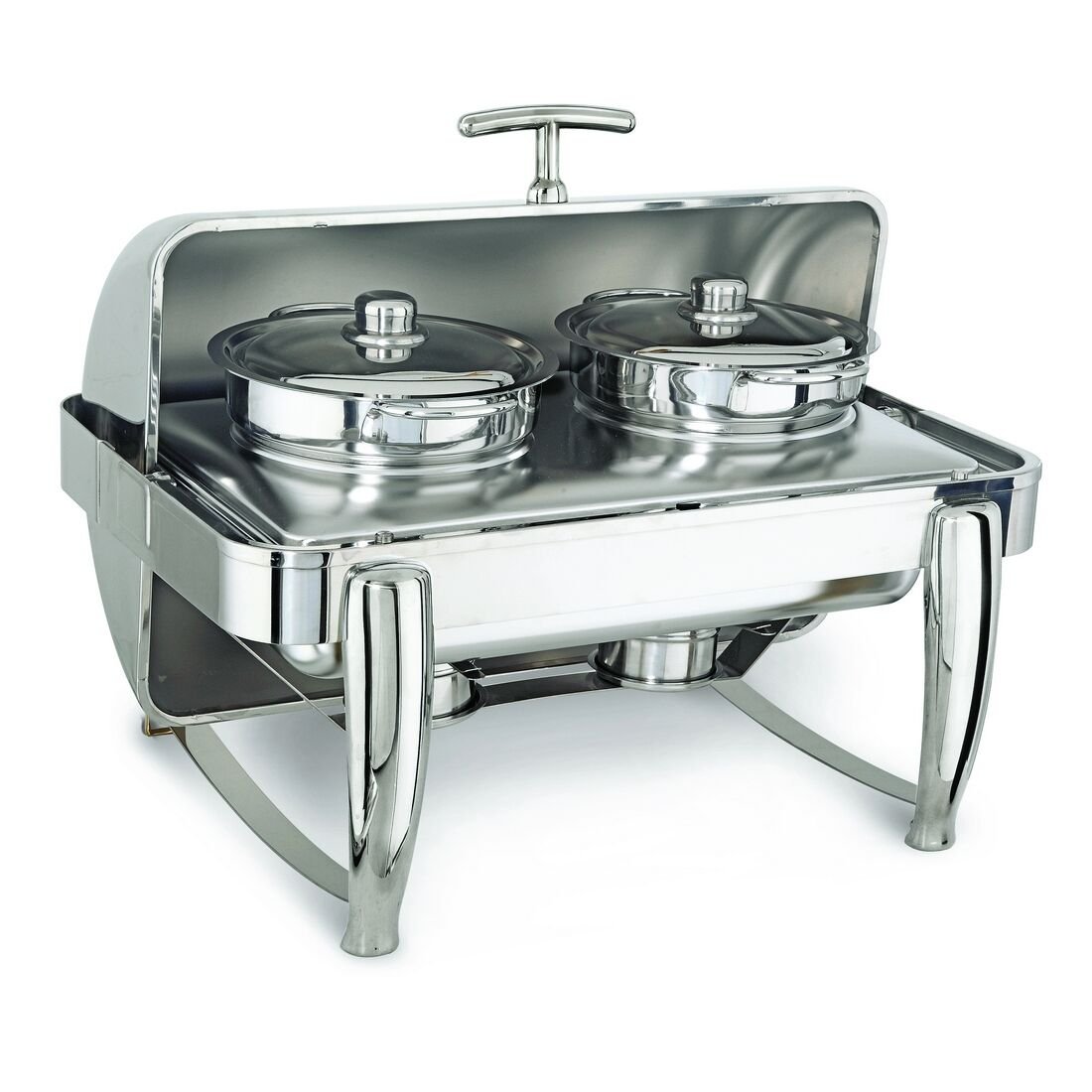 CHAFING DISH DELÜX ROLL TOP ÇİFT ÇORBALIK 2*4,5 LT JELLİ