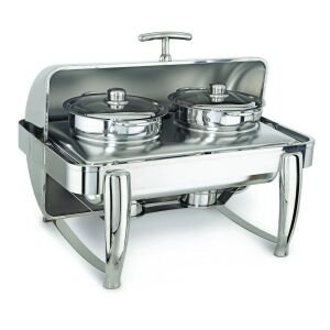 CHAFING DISH DELÜX ROLL TOP ÇİFT ÇORBALIK 2*4,5 LT JELLİ