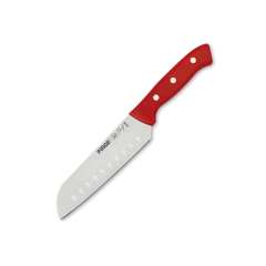 PROFI SANTOKU BIÇAĞI OLUKLU 18 CM KIRMIZI