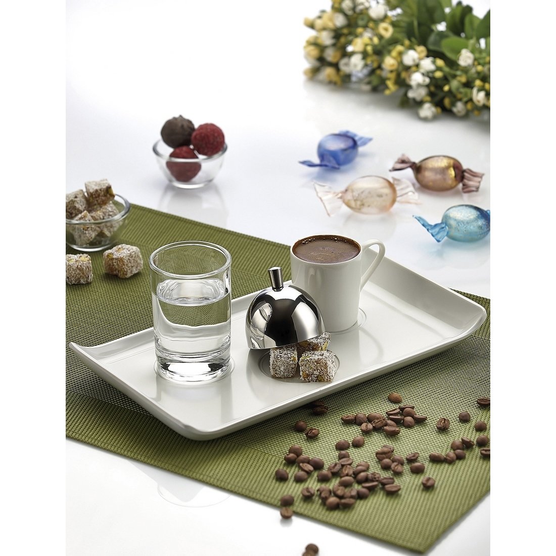 TÜRK KAHVE SERVİS TAKIMI DİKDÖRTGEN 26*14,50 CM
