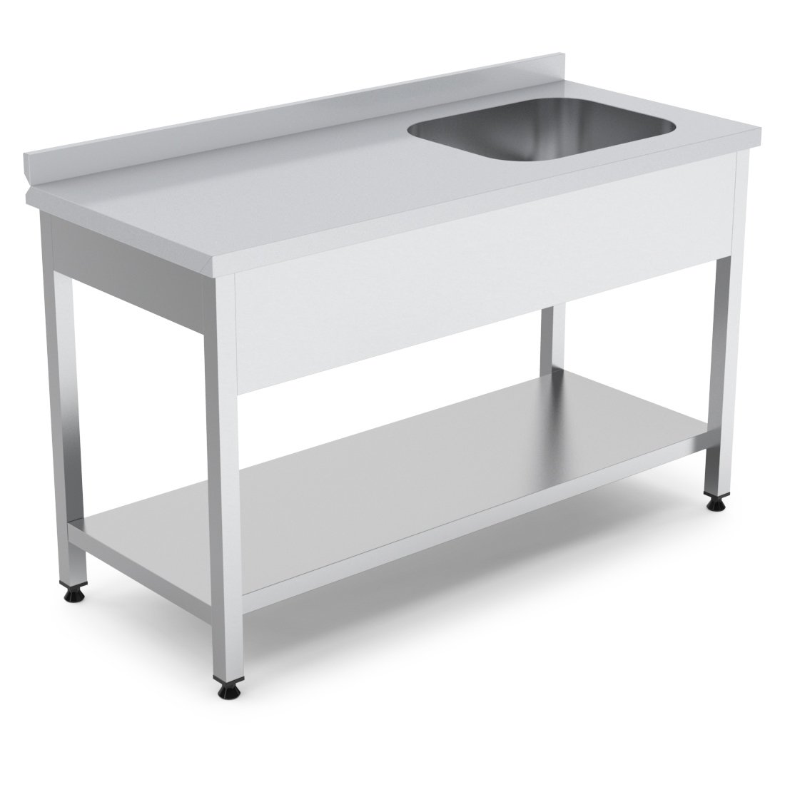 TEK EVYELİ ALT RAFLI TEZGAH SOL 1200*600*850