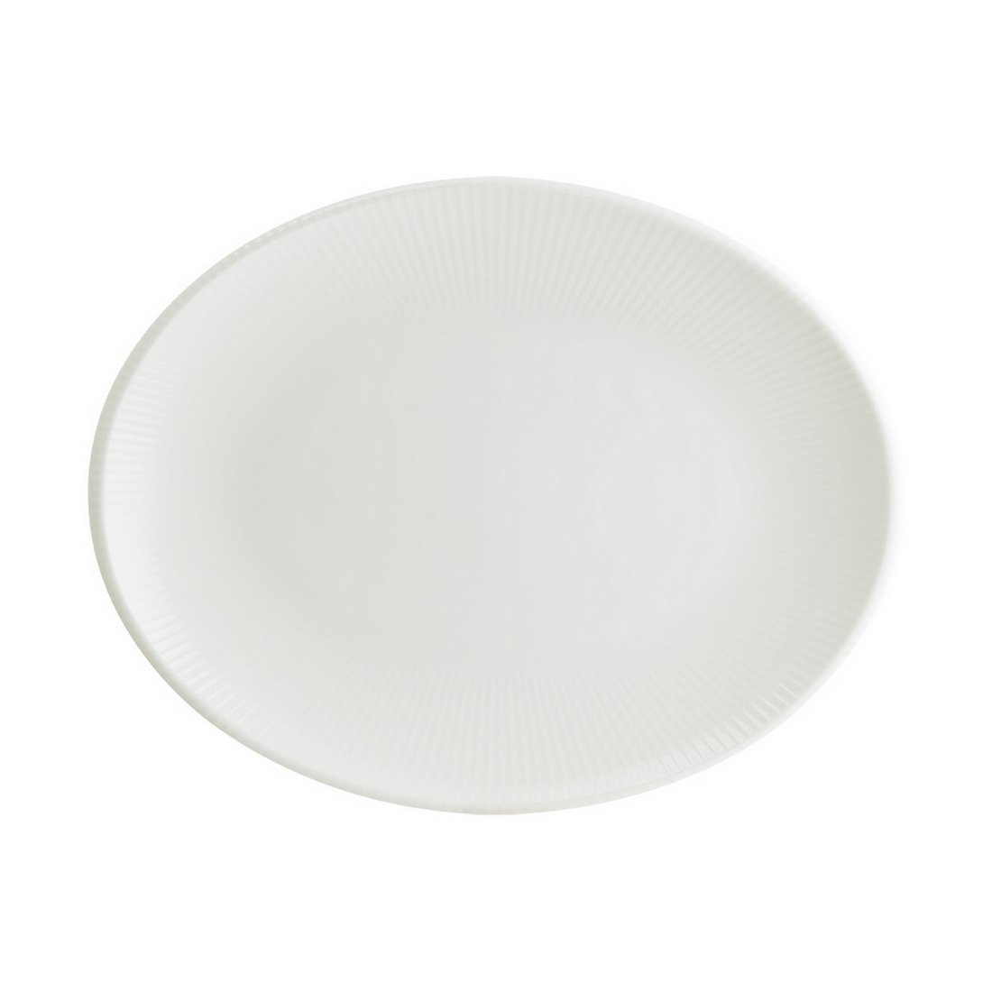 IRİS WHİTE MOOVE OVAL TABAK 31*24 CM