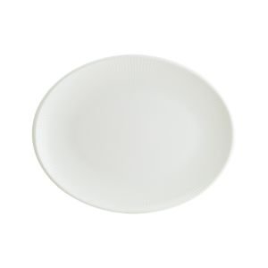IRİS WHİTE MOOVE OVAL TABAK 36*28 CM