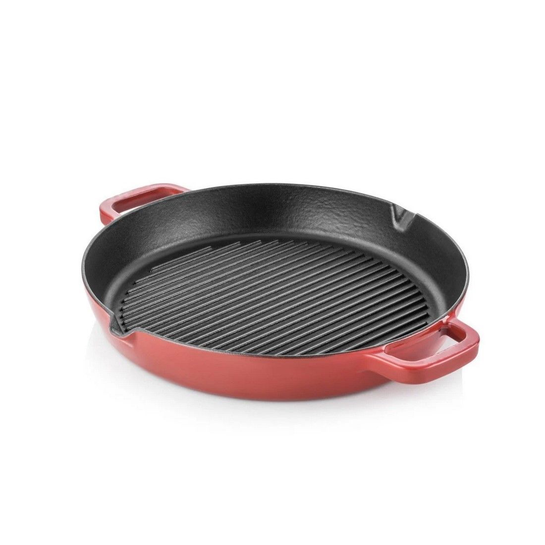 CASTE IZGARA TAVA YUVARLAK KIRMIZI 30 CM