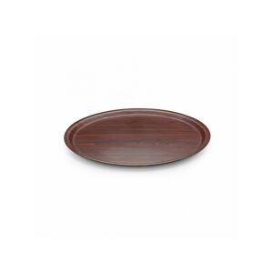 KRAFT TEPSİ KAYMAZ YUVARLAK MAUN 43 CM
