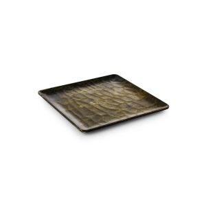 HİBRİT AHŞAP RÖLYEFLİ SERVİS KARE 22 CM