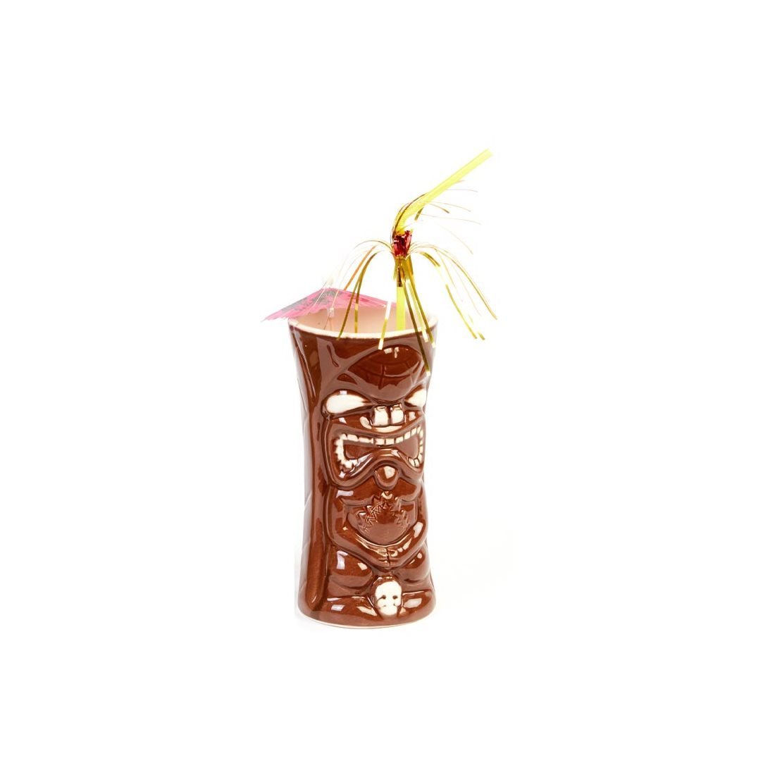 CERAMIC TIKI MUG 8*H:17,5440 CC KAHVERENGİ