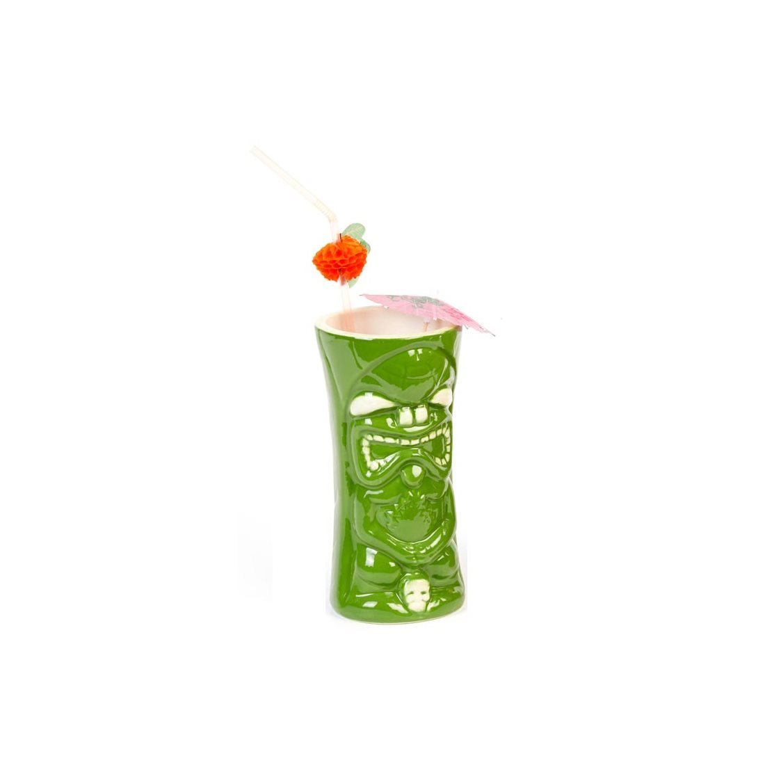 CERAMIC TIKI MUG 8*H:17,5440 CC YEŞİL