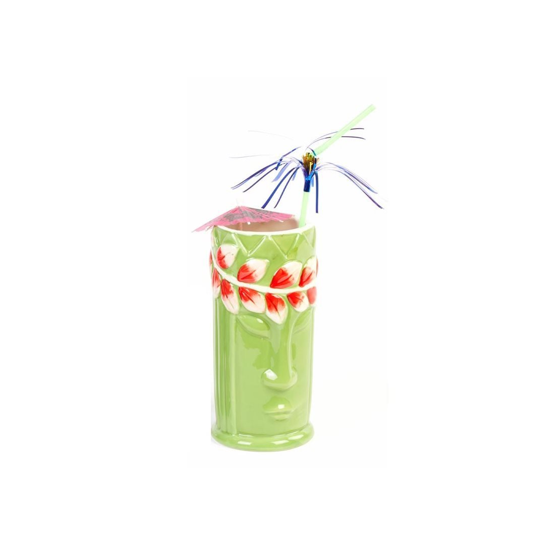 CERAMIC TIKI MUG 8*H:17,5540 CC YEŞİL