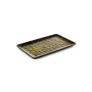 HİBRİT AHŞAP RÖLYEFLİ DİKDÖRTGEN TABAK 16*26