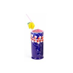 CERAMIC TIKI MUG 8*H:17,5540 CC MAVİ