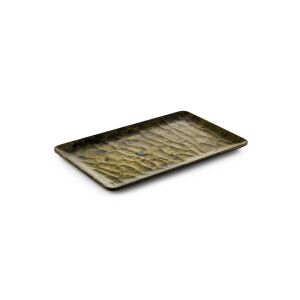 HİBRİT AHŞAP RÖLYEFLİ DİKDÖRTGEN TABAK 16*40