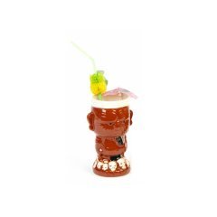 CERAMIC TIKI MUG 8,5*H:16,5410 CC KAHVERENGİ