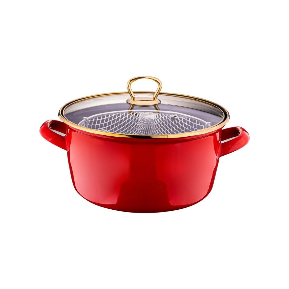 ROBİN - KIZARTMA TENCERESİ KIRMIZI 22 CM