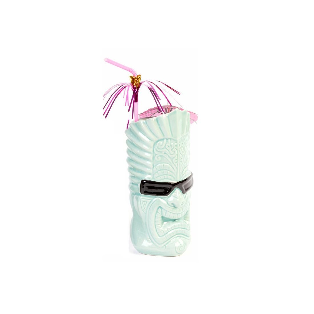 CERAMIC TIKI MUG 9*H:20440 CC BEYAZ
