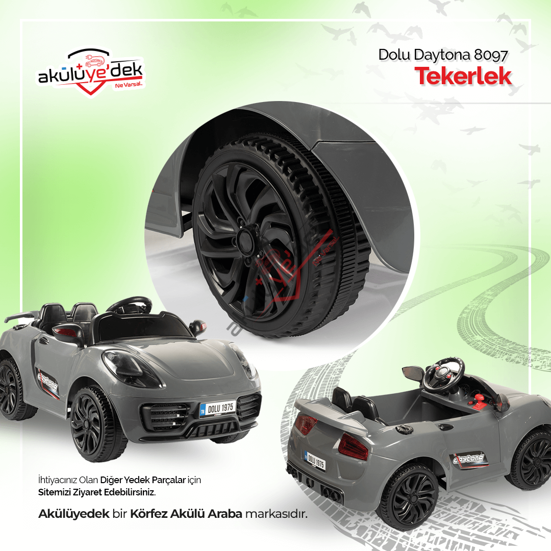 Dolu Daytona 8097 12v Akülü Araba Tekeri