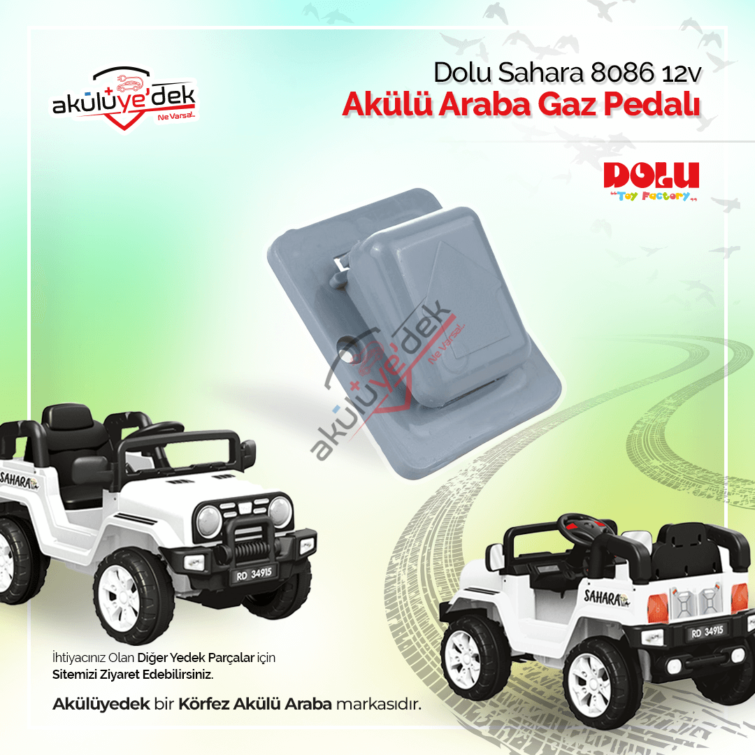 Dolu Sahara 8086 12v Akülü Araba Gaz Pedalı