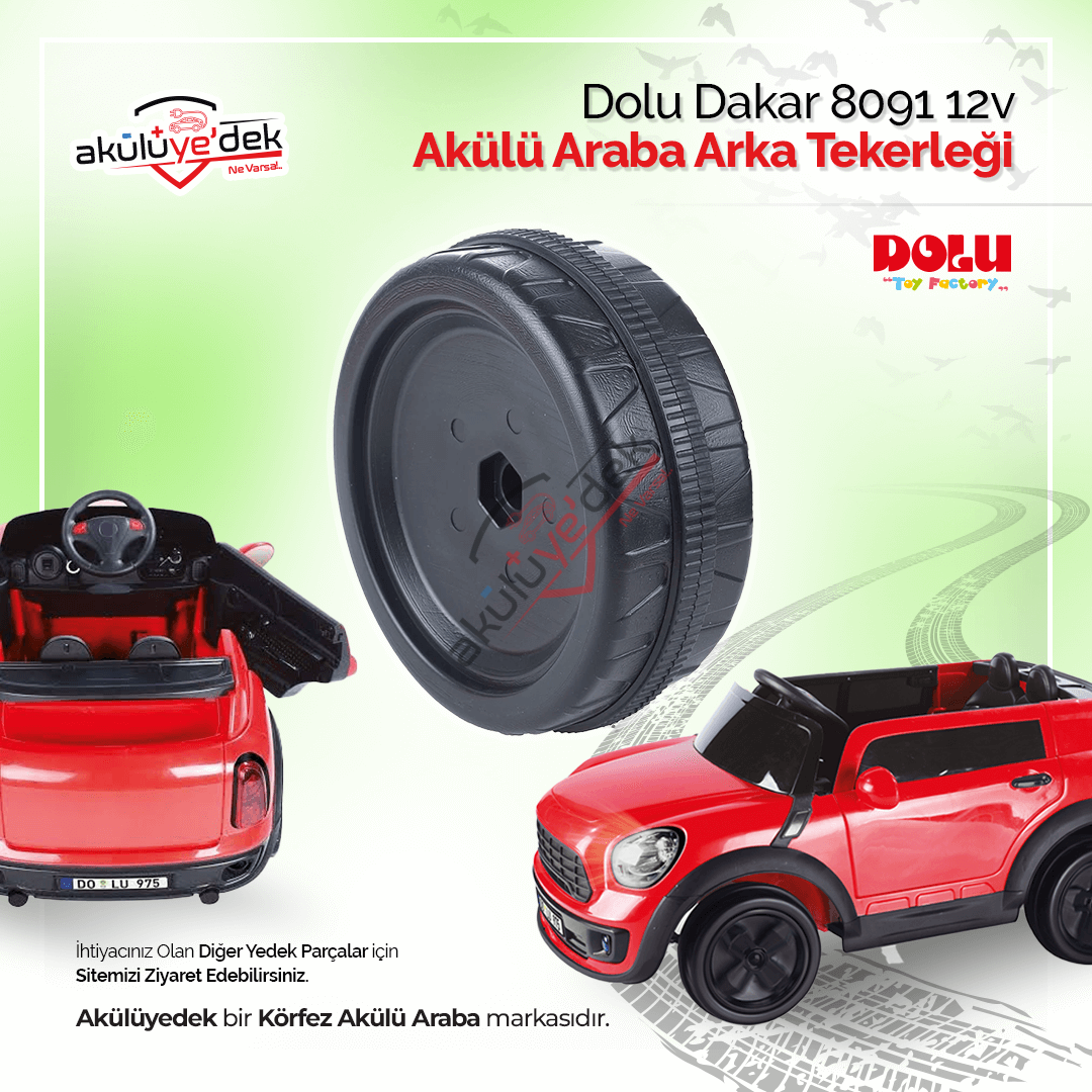 DOLU Dakar 8091 12V Akülü Araba Arka Teker