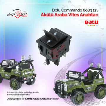DOLU Commando 8083 12v Akülü Araba Vites Anahtarı