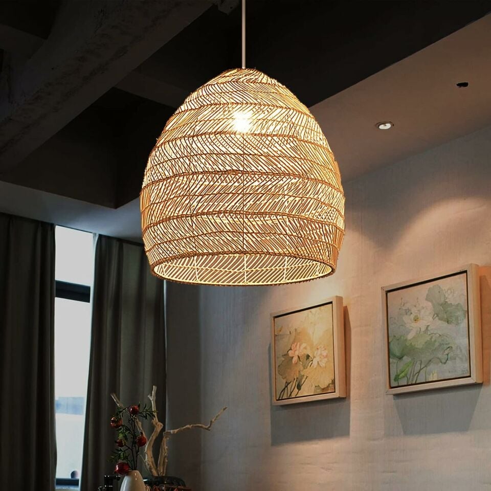 OLR306 LİSSY RATTAN SARKIT 42X55 CM OIA LIGHT