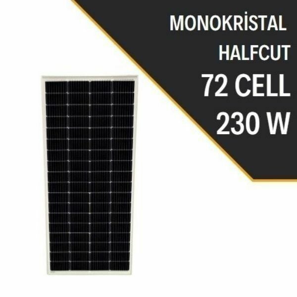 Lexron 230W Half Cut Monokristal Güneş Paneli