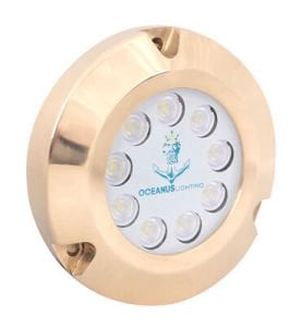 Oceanus OCL0934-B Bronz Su Altı Lambası 9 Led'li (Beyaz)