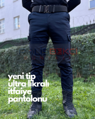 ULTRA LİKRALI  LACİVERT İTFAİYE PANTOLONU