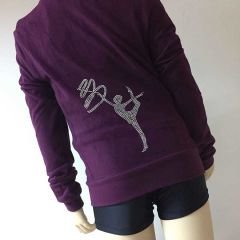 Rivori Sweatshirt Bordo-Kurdele Temalı